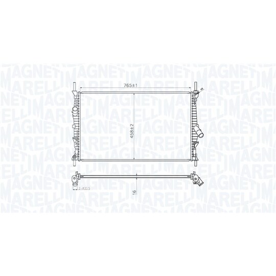 350213222100 - Radiator, engine cooling 