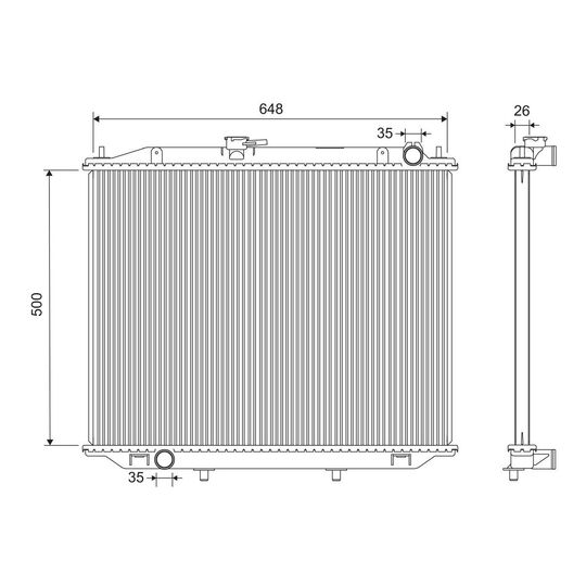 731785 - Radiator, engine cooling 