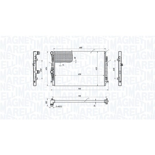 350213220900 - Radiator, engine cooling 