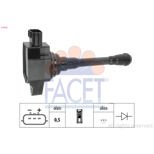 9.6543 - Ignition coil 
