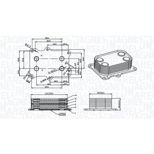 350300004300 - Õliradiaator,mootoriõli 