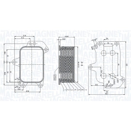 350300005100 - Oil Cooler, engine oil 