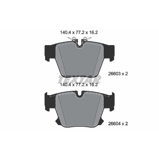 2660301 - Piduriklotsi komplekt, ketaspidur 