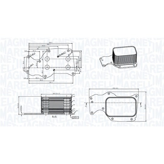 350300004400 - Oil Cooler, engine oil 