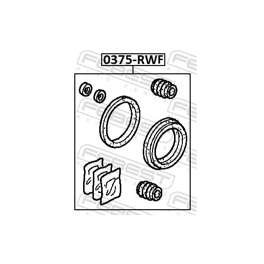 0375-RWF - Repair Kit, brake caliper 