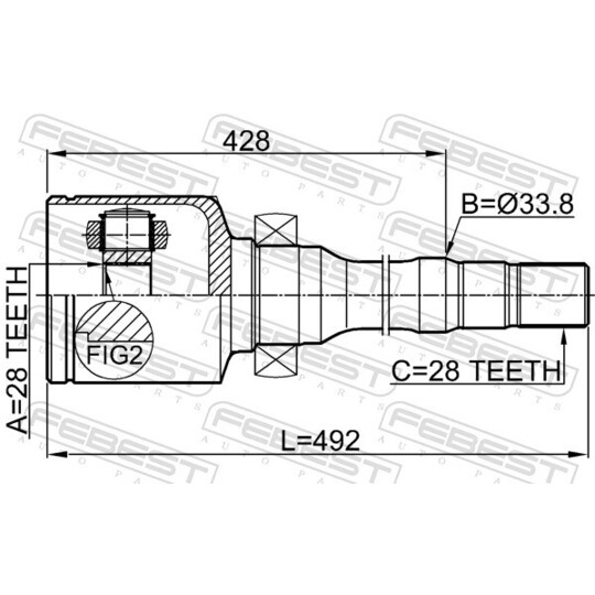 2111-CNGAMTRH - Joint Kit, drive shaft 