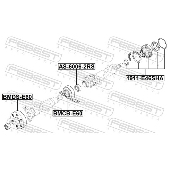 BMDS-E60 - Joint, propshaft 