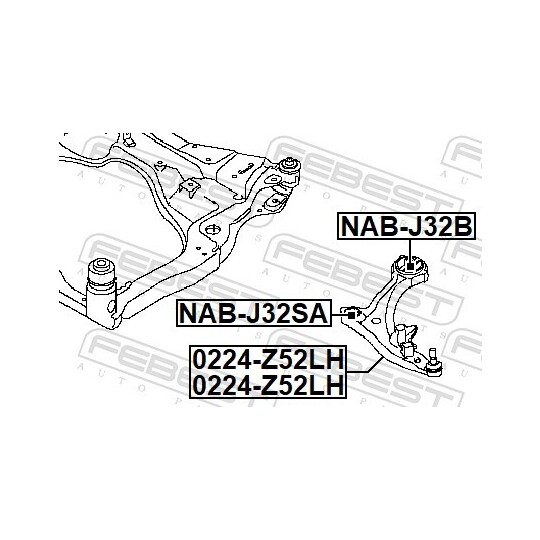 0224-Z52LH - Track Control Arm 