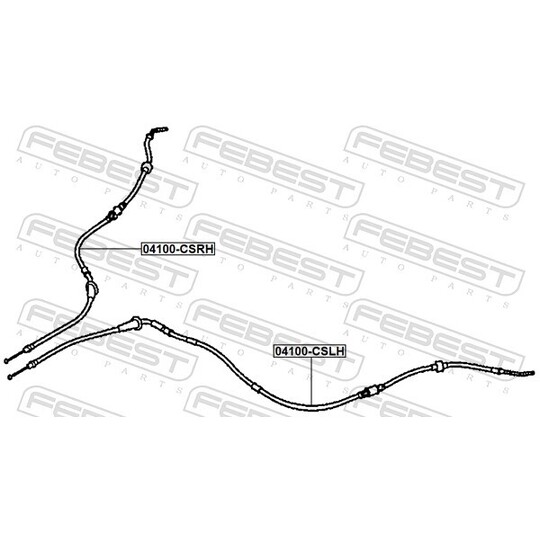 04100-CSLH - Cable, parking brake 