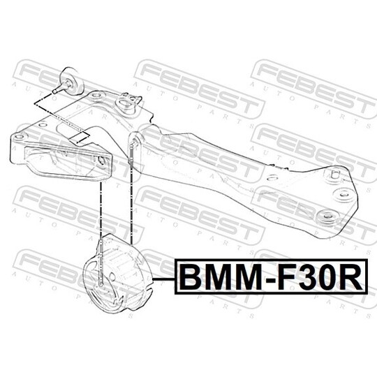 BMM-F30R - Vaihteiston tuki, autom. 