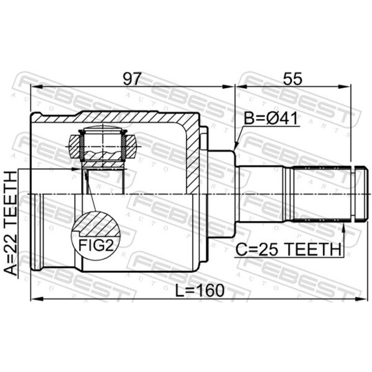 2211-FBMTLH - Joint Kit, drive shaft 