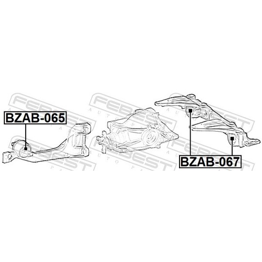 BZAB-067 - Mounting, differential 