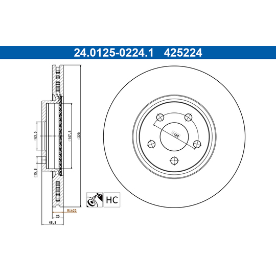 24.0125-0224.1 - Brake Disc 