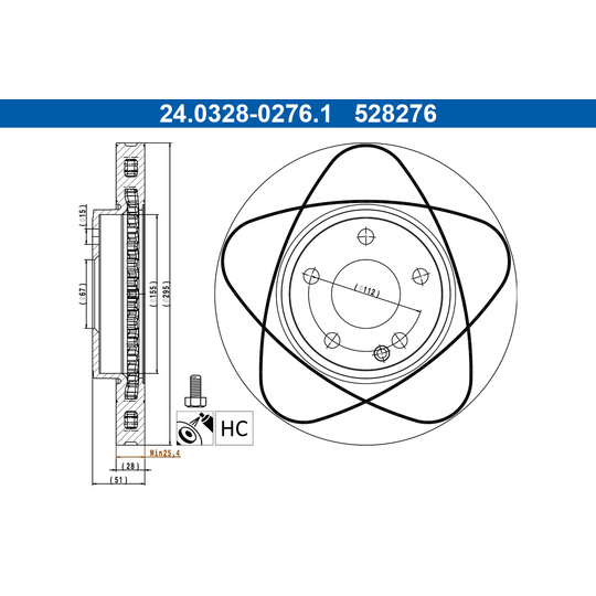 24.0328-0276.1 - Brake Disc 