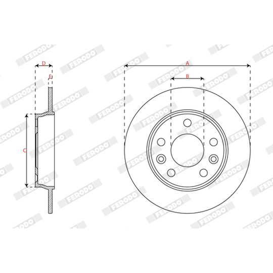 DDF3046C - Brake Disc 