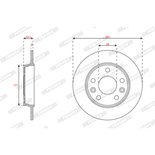 DDF3046C - Brake Disc 