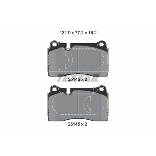 2514501 - Brake Pad Set, disc brake 