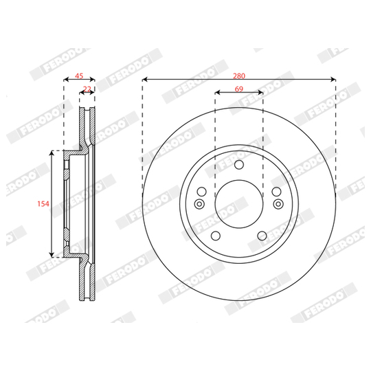 DDF3056C - Brake Disc 