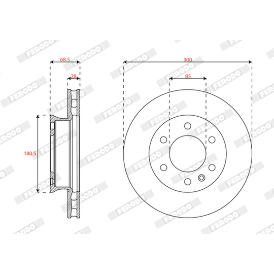 DDF3034-1 - Brake Disc 