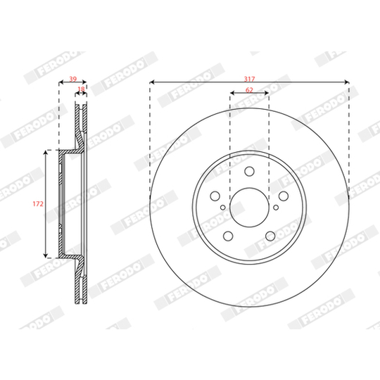 DDF3100C - Brake Disc 