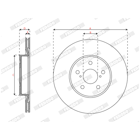 DDF3100C - Brake Disc 