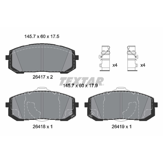 2641701 - Brake Pad Set, disc brake 