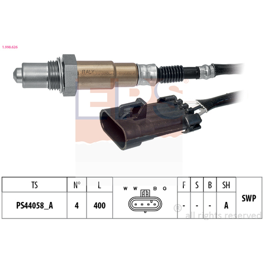 1.998.626 - Lambda Sensor 