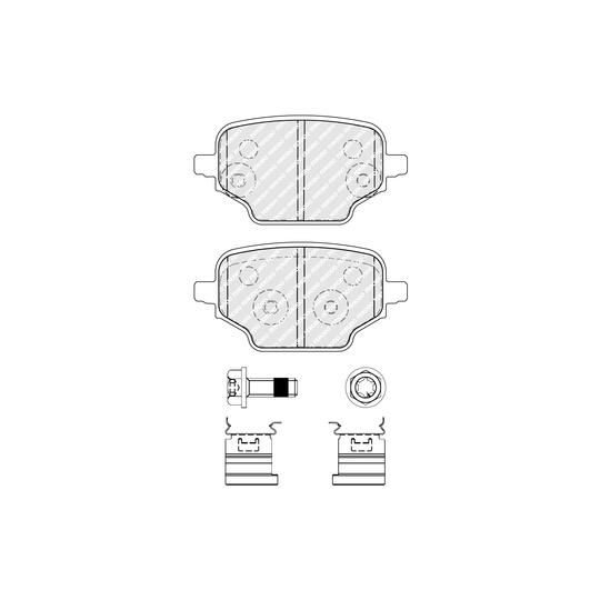 FDB5378 - Brake Pad Set, disc brake 