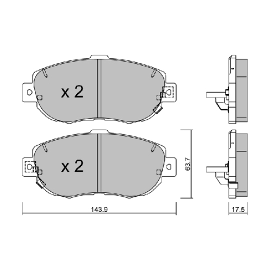 Brake Pad Set, disc brake