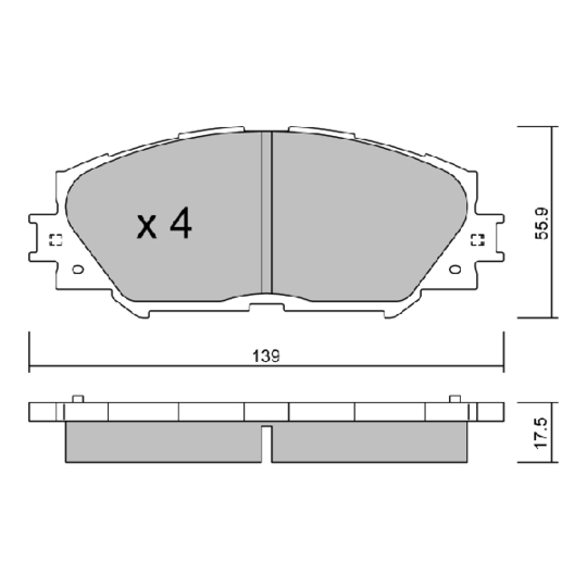 Brake Pad Set, disc brake