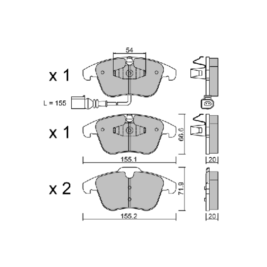 Brake Pad Set, disc brake