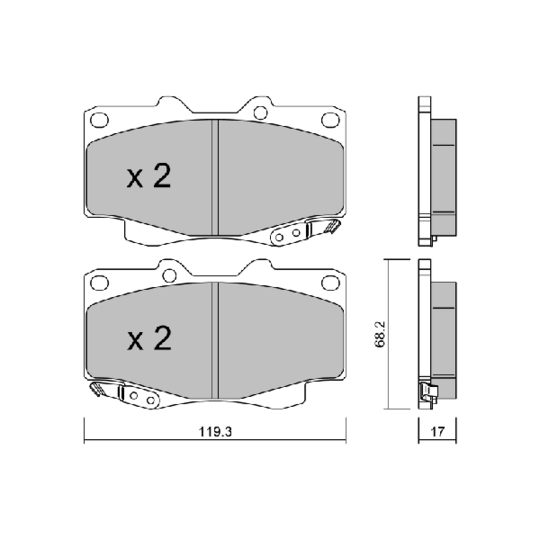Brake Pad Set, disc brake