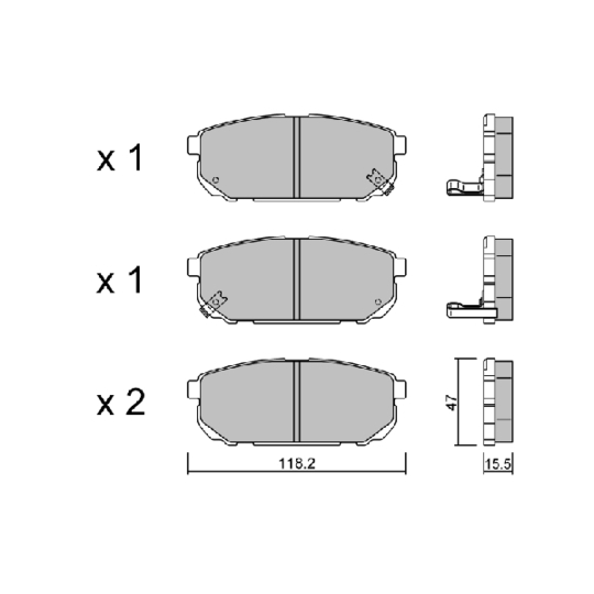 Brake Pad Set, disc brake