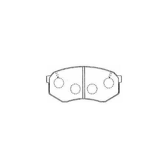 A1N020 - Brake Pad Set, disc brake 