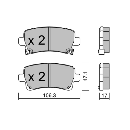 Brake Pad Set, disc brake