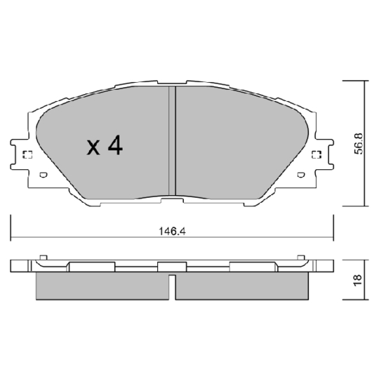 Brake Pad Set, disc brake