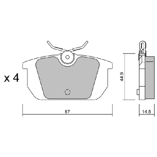 BPFI-2007 - Brake Pad Set, disc brake 