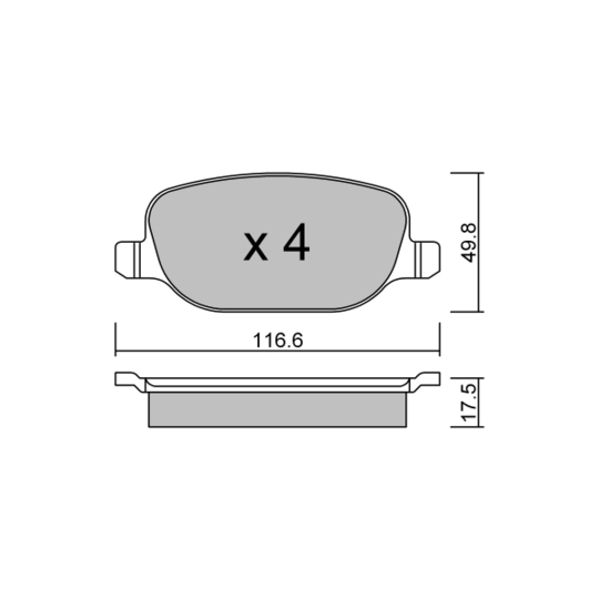 BPFI-2006 - Brake Pad Set, disc brake 
