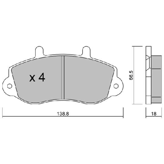 BPRE-1020 - Brake Pad Set, disc brake 