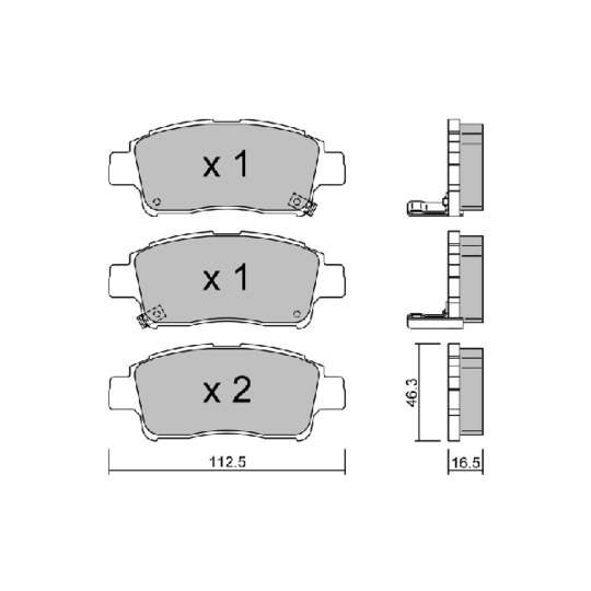Brake Pad Set, disc brake
