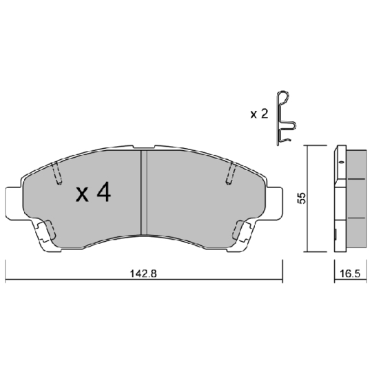 Brake Pad Set, disc brake