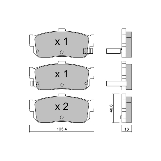Brake Pad Set, disc brake