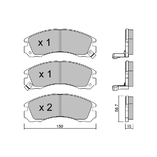 Brake Pad Set, disc brake