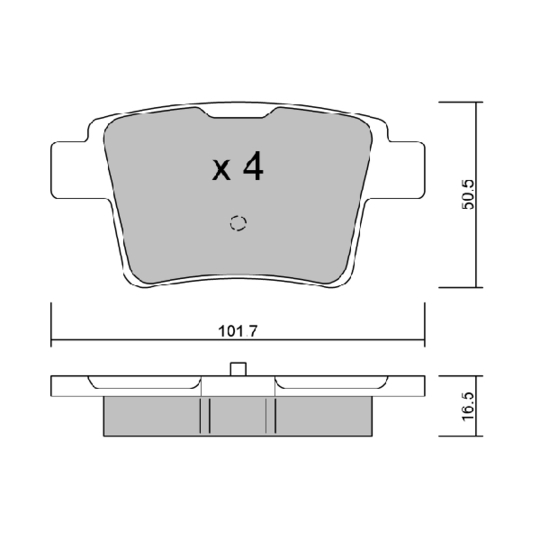 BPFO-2006 - Brake Pad Set, disc brake 