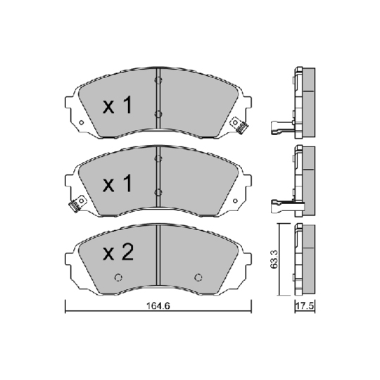 Brake Pad Set, disc brake