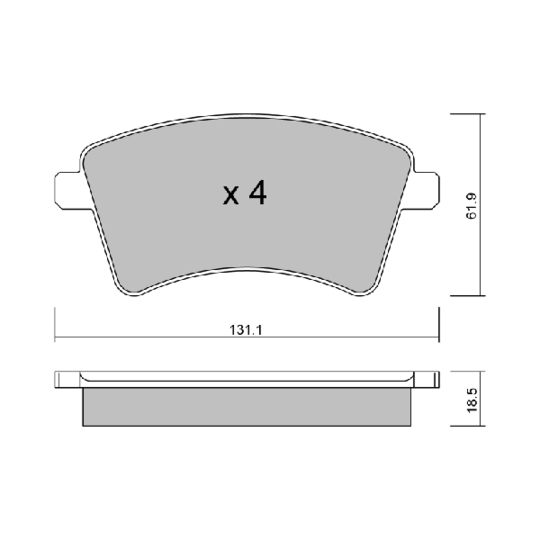 Brake Pad Set, disc brake