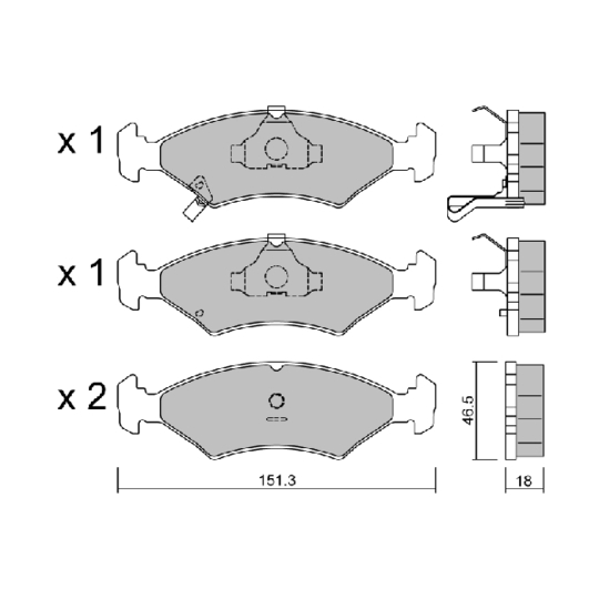 Brake Pad Set, disc brake