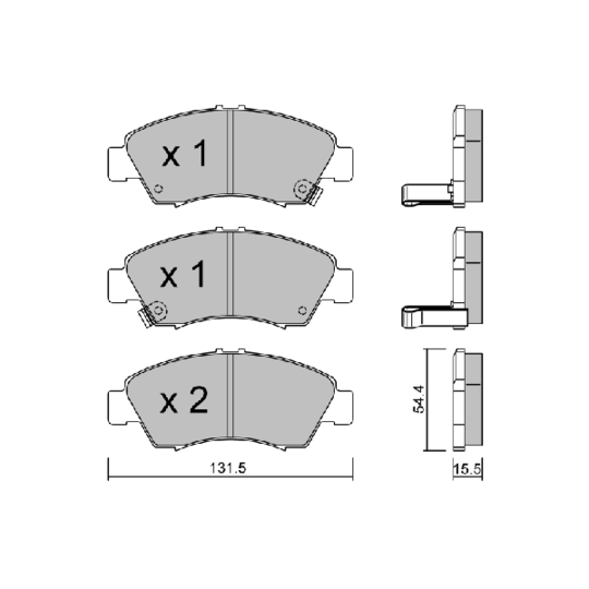 Brake Pad Set, disc brake