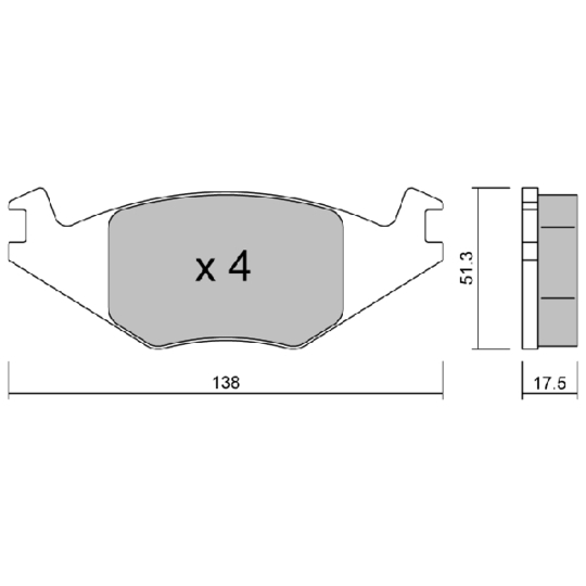 Brake Pad Set, disc brake