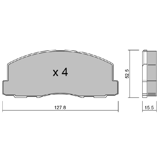 Brake Pad Set, disc brake